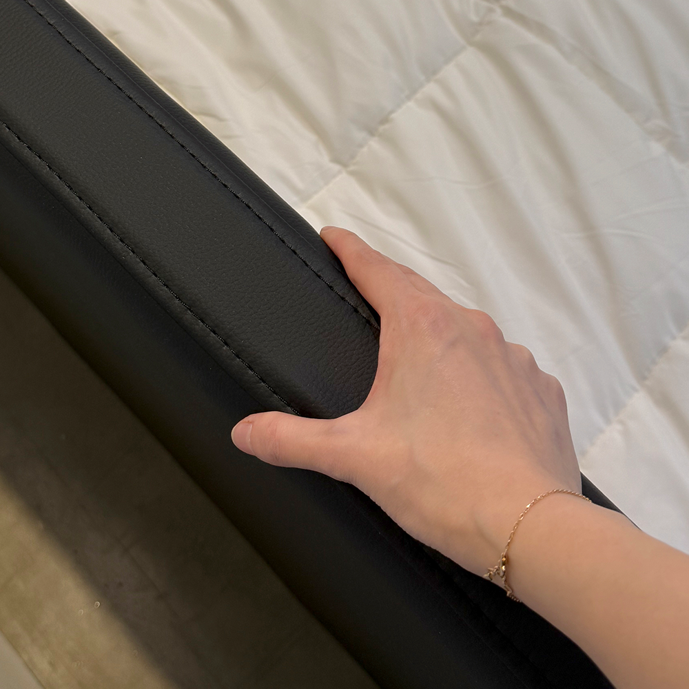 패밀리컨셉 벨2 저상형 패밀리침대 패브릭 SS+Q(1100+1500mm) 프레임 에코 가죽 - 상세 이미지 3