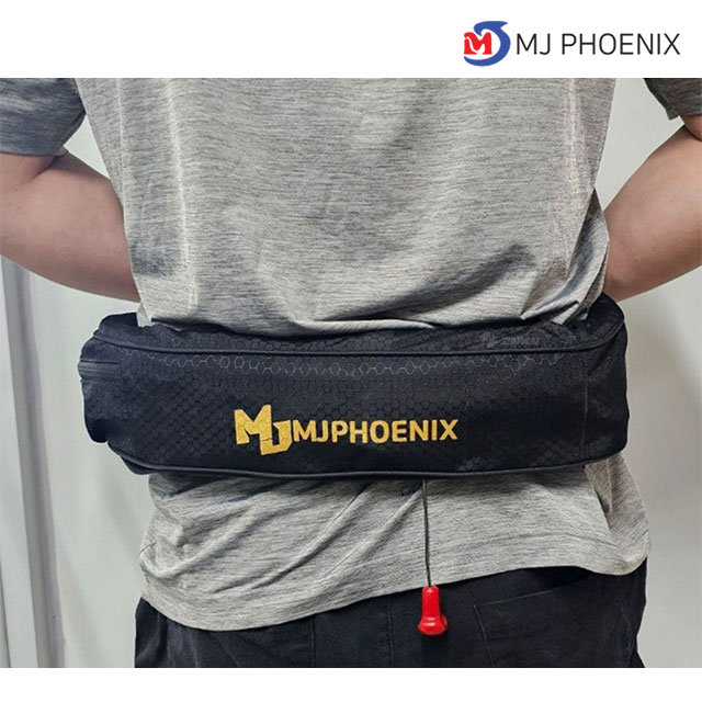 MJ피닉스 허리 벨트형 구명조끼 낚시 자동 팽창식 구명벨트 해양수산부 형식승인 - 상세 이미지 2