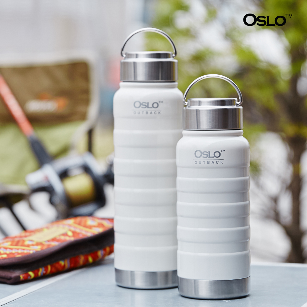 오슬로 아웃백 이중진공 보온보냉 텀블러 500ml, 샤인화이트, 1개