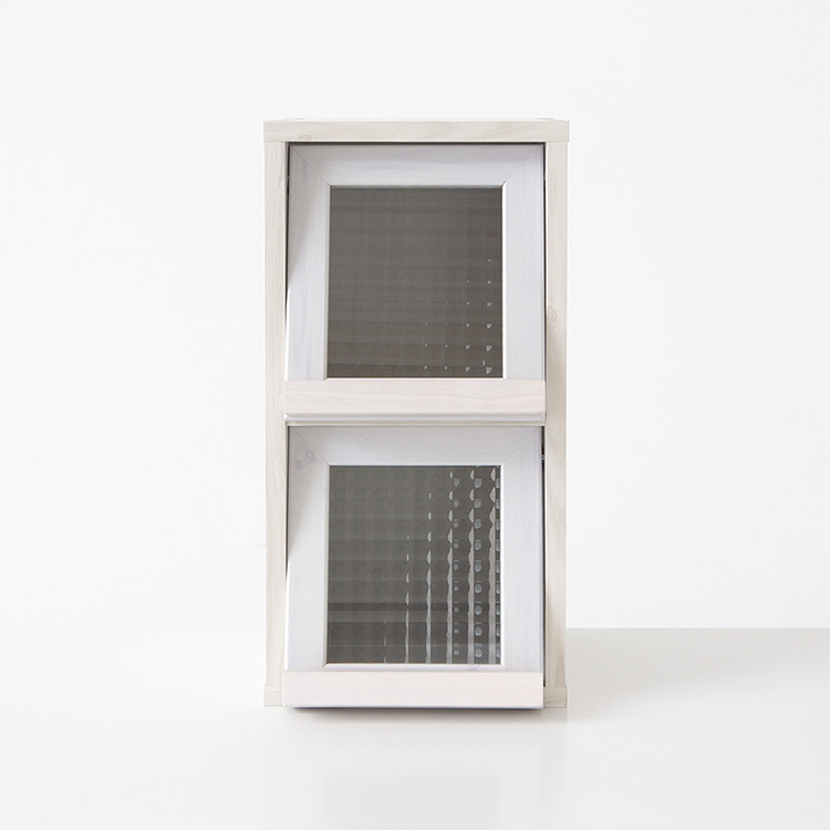 필몬 미니수납장 2문 4221 NFM4221 세로형 220x235x420mm, 2단, 화이트파인베니어 2925.1474 - 메인 이미지