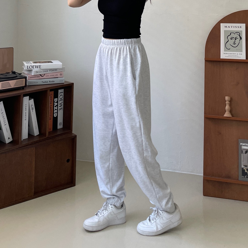 [인생핏!/국내생산] 루즈핏 특양면 조거 조커 무지 러닝복 오버핏 밴딩 하이웨스트 츄리닝 트레이닝 팬츠 상세 이미지 90
