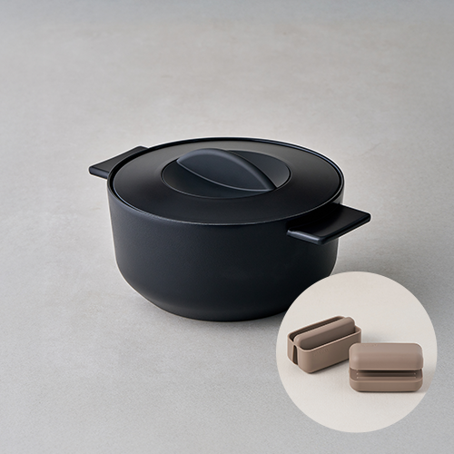 데켓 주물 IH 양수 냄비 18CM(CAC1863IH)+실리콘 손잡이2P