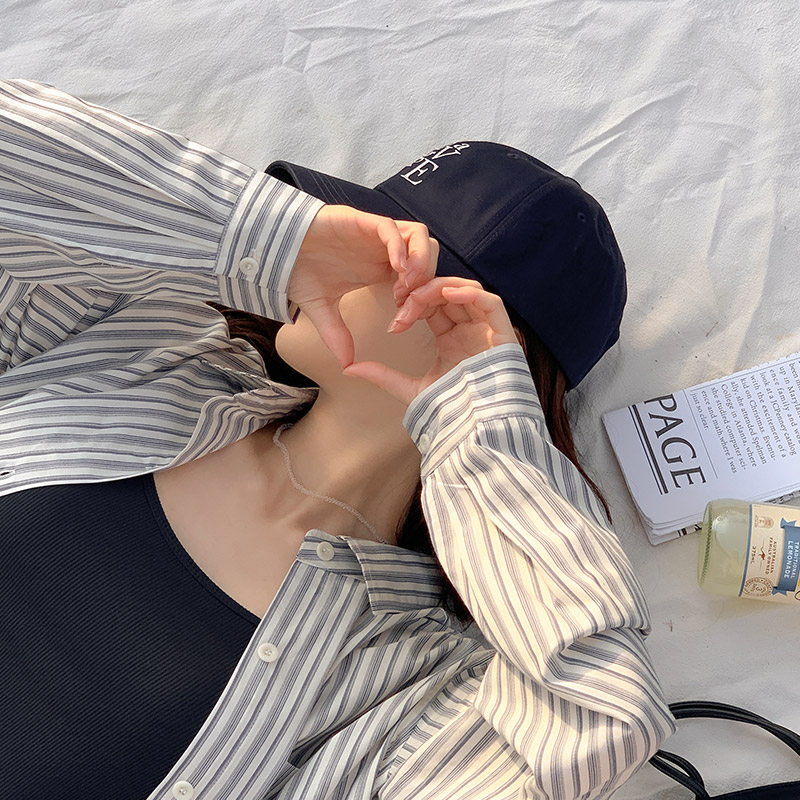 세비지 배색 자수 레터링 볼캡 모자 ac6502 - 상세 이미지 5