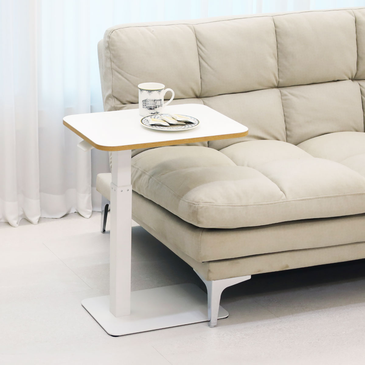 일루일루 오텐션 I01 유압식 높이조절 쇼파 테이블 침대 협탁 사이드