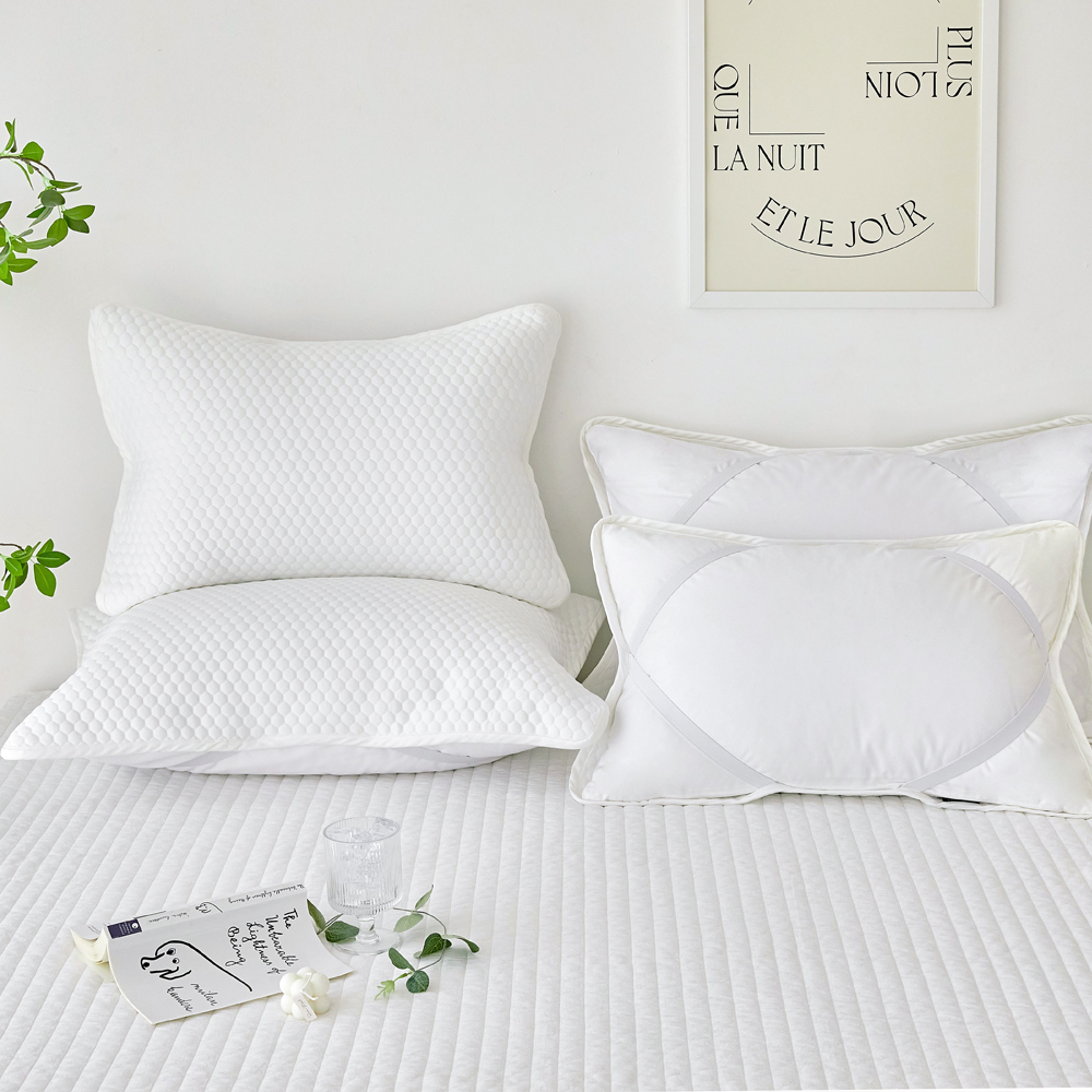 밴딩베개커버 여행용베개커버 누빔 듀라론쿨 냉감-허니비, 40x60cm