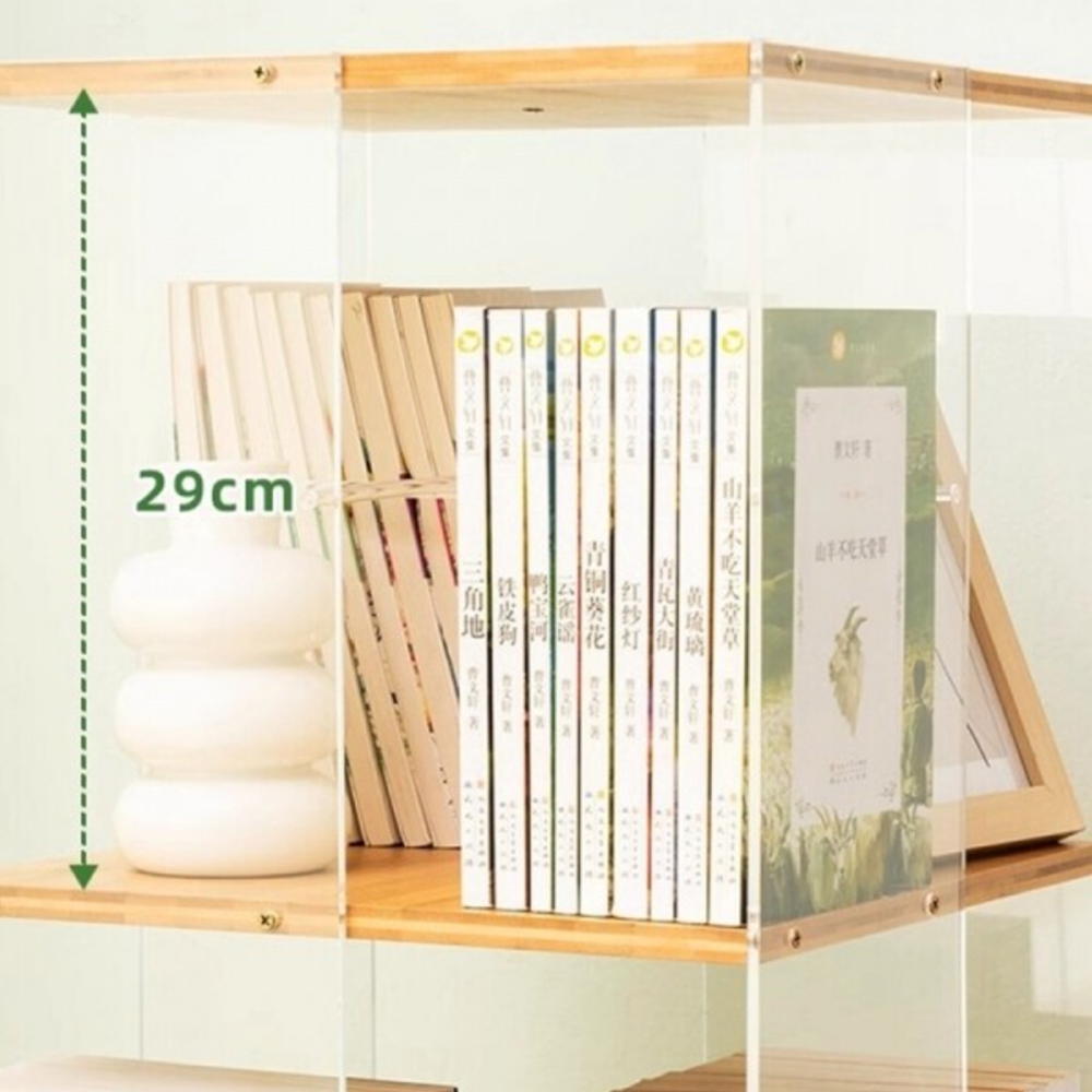 회전형책장 회전책꽂이 폭좁은 슬림 4단 5단 틈새책장 이미지 7