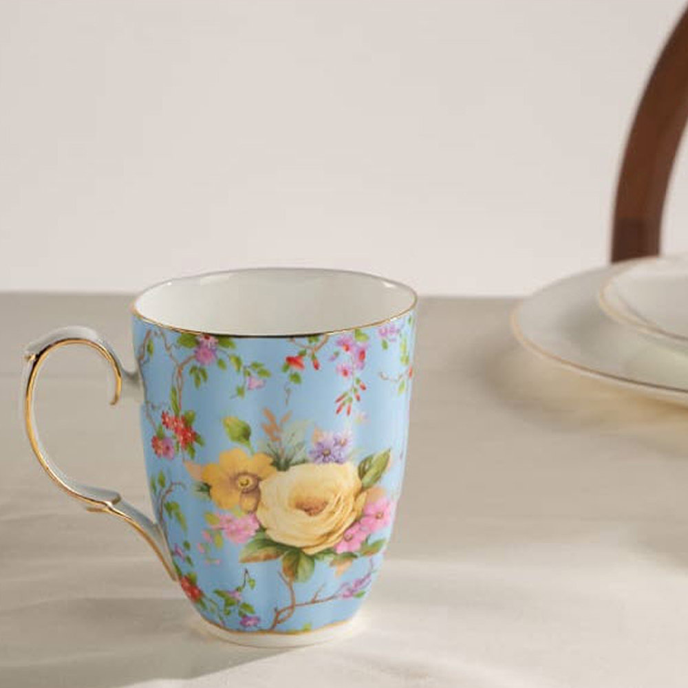 티로직 펌킨 골드림 머그컵 300ml 도자기 찻잔 커피잔 레드체리 - 상세 이미지 4