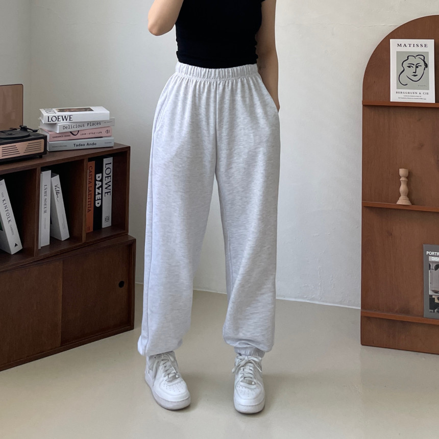[인생핏!/국내생산] 루즈핏 특양면 조거 조커 무지 러닝복 오버핏 밴딩 하이웨스트 츄리닝 트레이닝 팬츠 상세 이미지 92