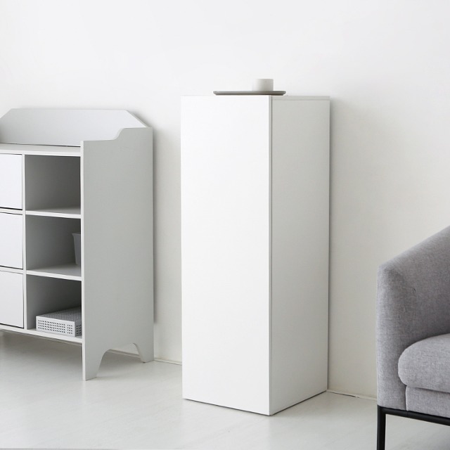 피크 1문 높은수납장 1146 398mmx410mmx1146mm, 1단, 화이트 7202.3270