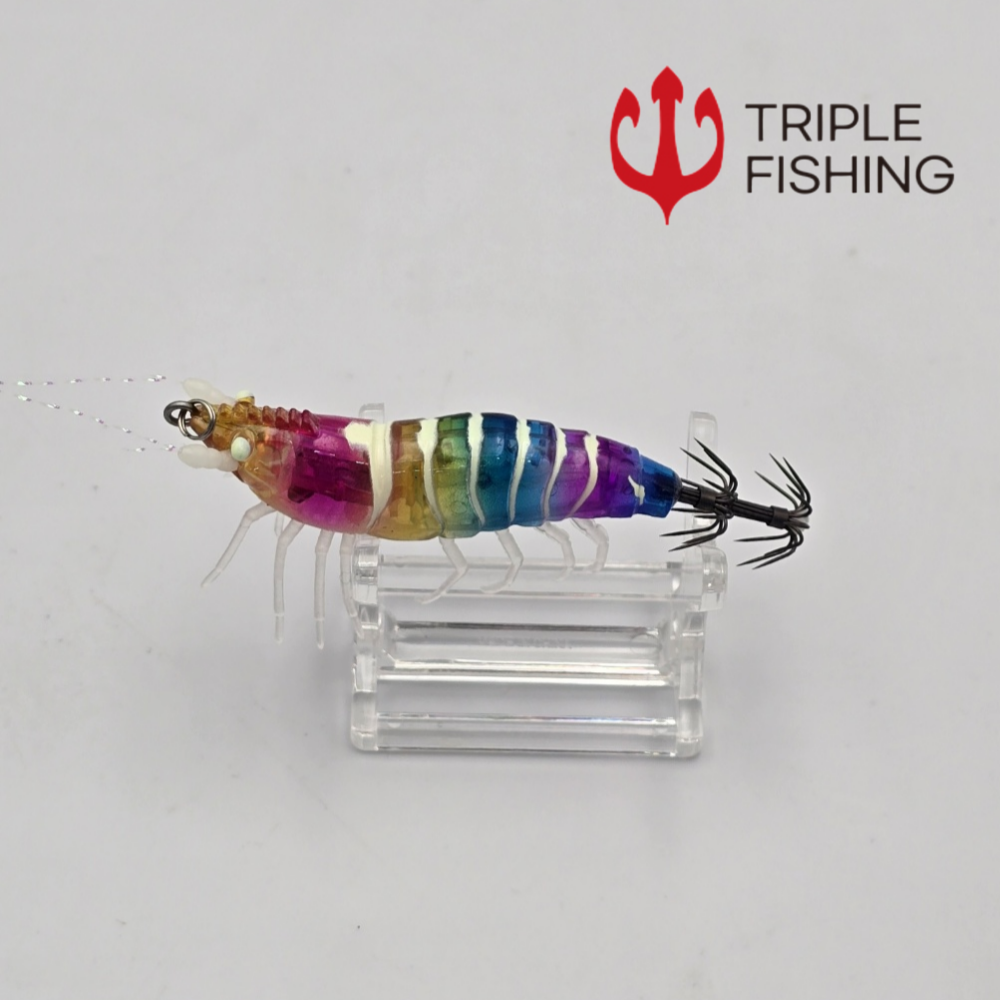 트리플 디토 리얼 새우에기 무지개새우, 8cm(3.1인치) - 상품 이미지