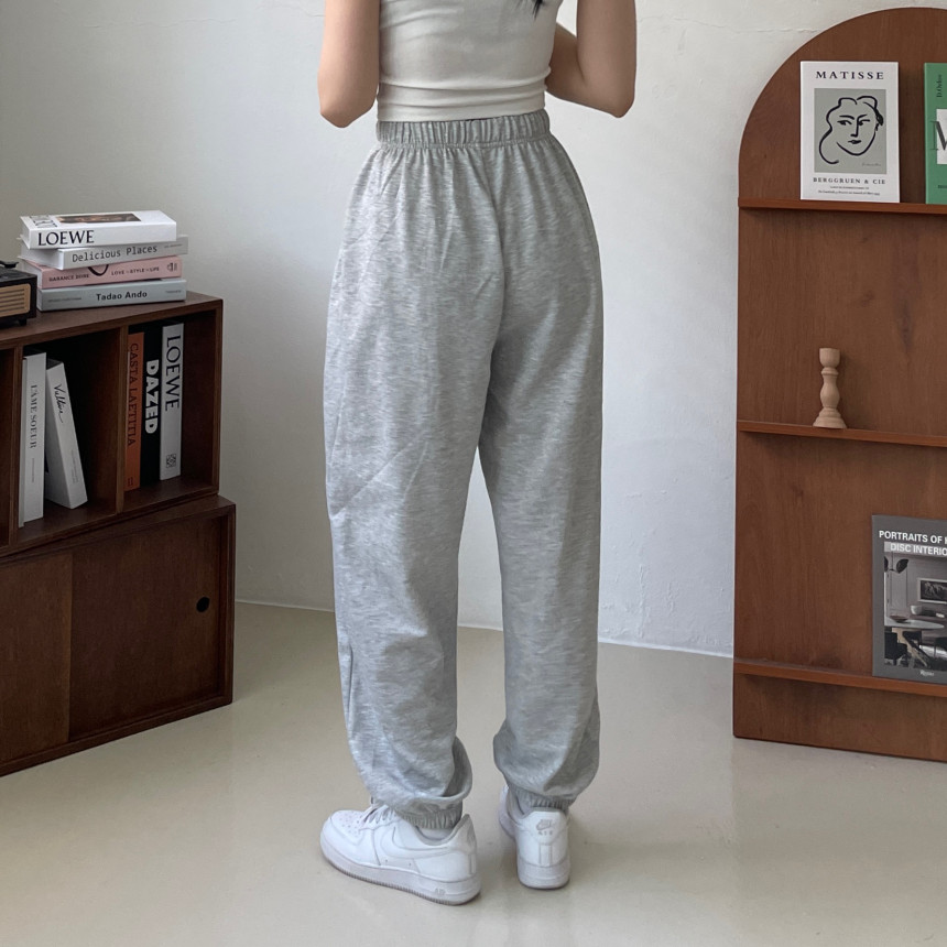 [인생핏!/국내생산] 루즈핏 특양면 조거 조커 무지 러닝복 오버핏 밴딩 하이웨스트 츄리닝 트레이닝 팬츠 상세 이미지 46