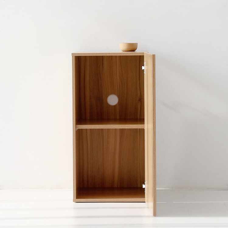 피크 1문 낮은수납장 784 398mmx410mmx784mm, 2단, 라이트브라운 2156.7145 - 상세 이미지 5