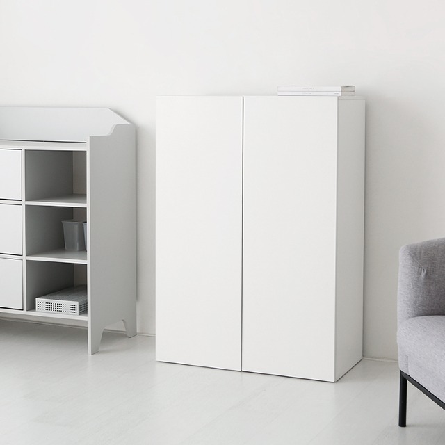 피크 2문 높은수납장 1146 796mmx410mmx1146mm, 3단, 화이트 3975.6972 - 상세 이미지 5