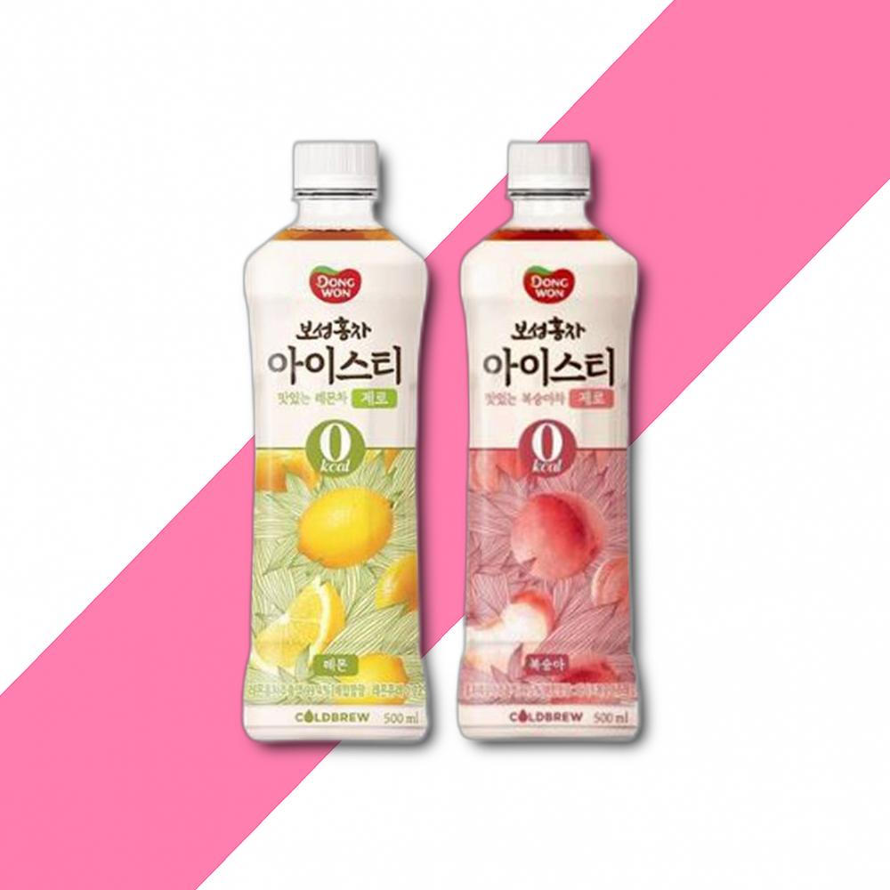 동원 보성홍차아이스티제로 500ml 복숭아6개+레몬6개 : 제이엔유통