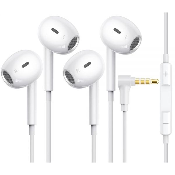 5mm Heaephones 90도 디자인 클리어 콜 HiFi 스테레오 볼륨 컨트롤 이어폰 PC 노트북 라디오 킨들용 : DIY 맥가이버