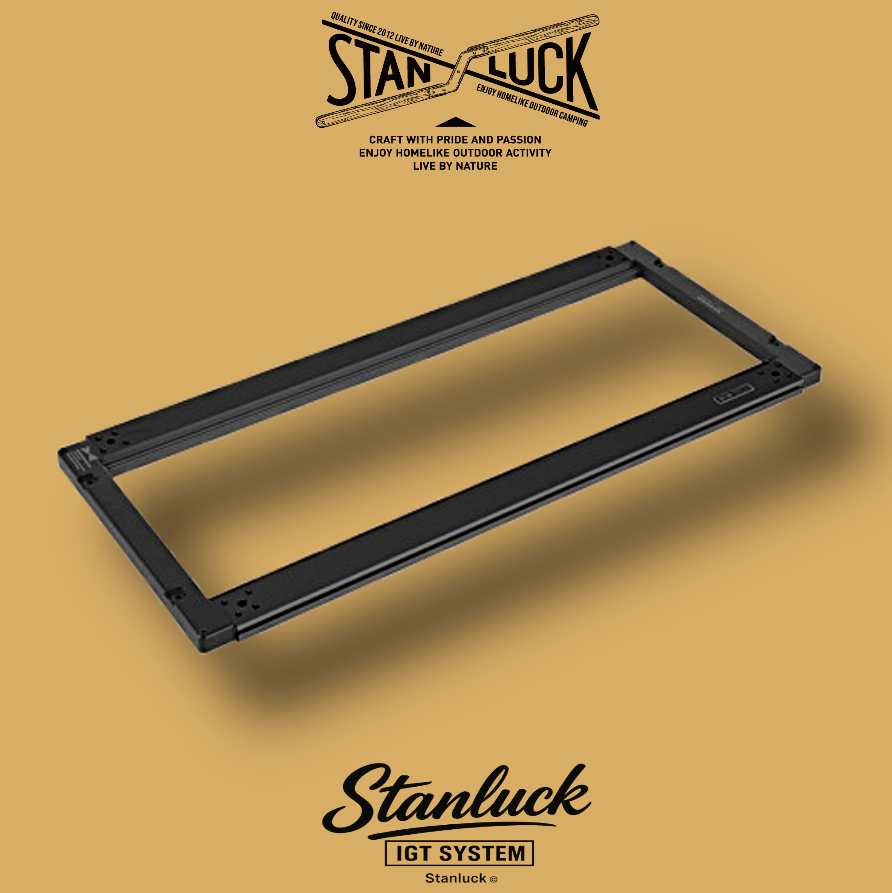 스텐럭 IGT 테이블 블랙 프레임 4유닛 롱