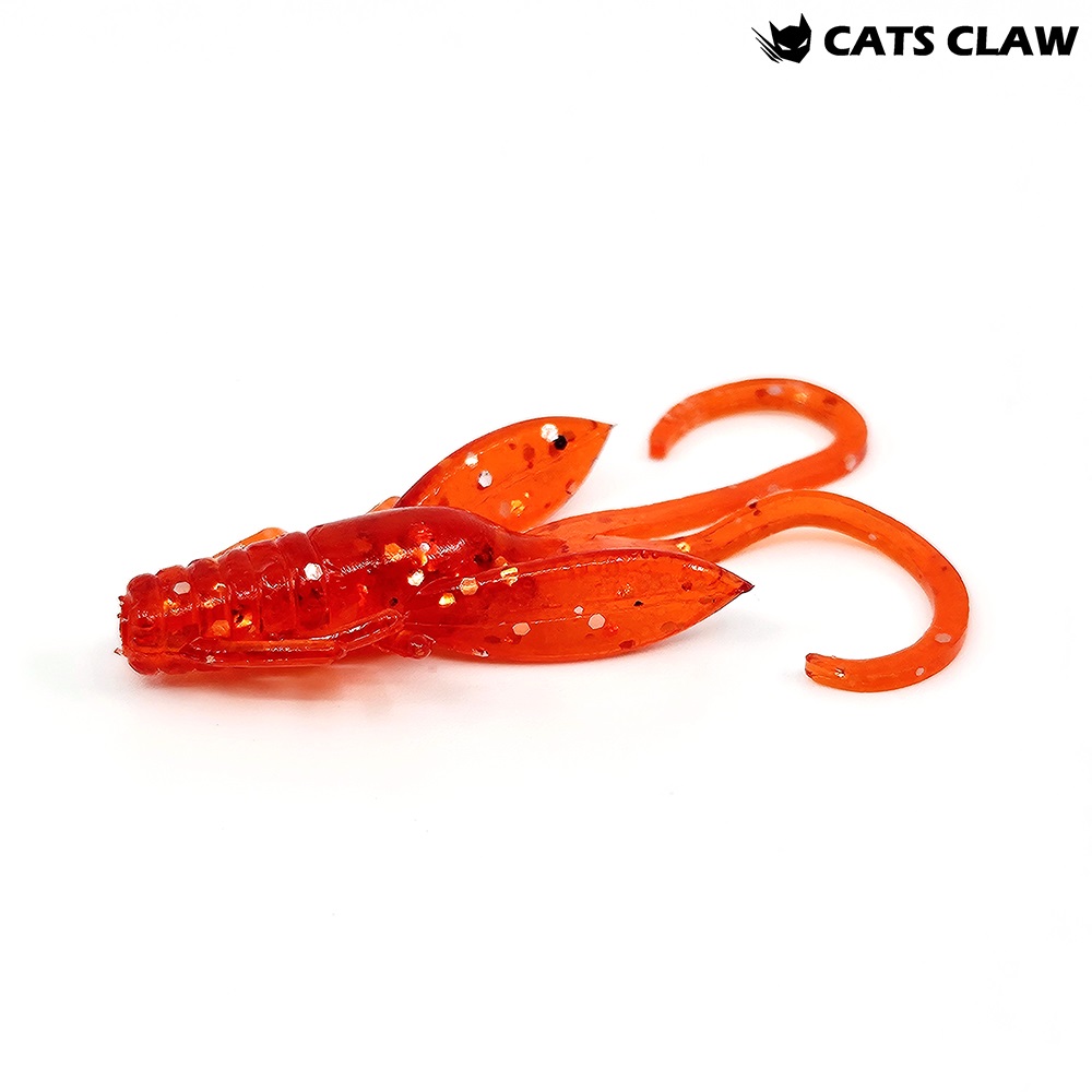 캣츠크로우 BB 호그웜 꺽지웜 산천어 송어미끼 005 레드, 5cm(2인치) - 상품 이미지