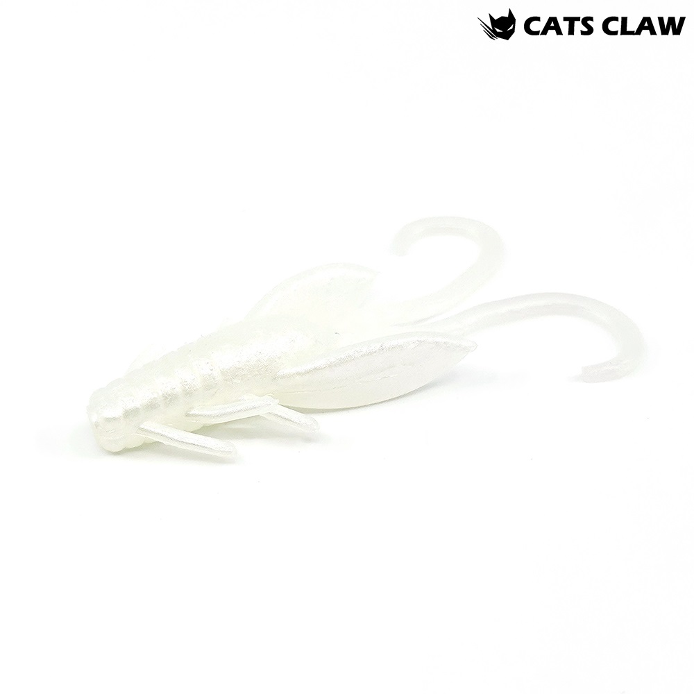 캣츠크로우 BB 호그웜 꺽지웜 산천어 송어미끼 029 펄 실버, 5cm(2인치) - 메인 이미지