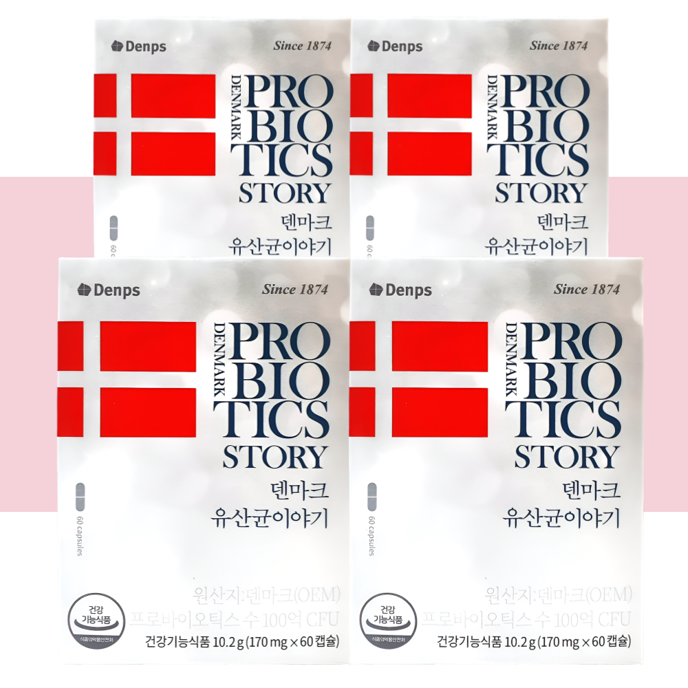 덴마크 유산균이야기 LGG유산균 덴프스 60캡슐X4개