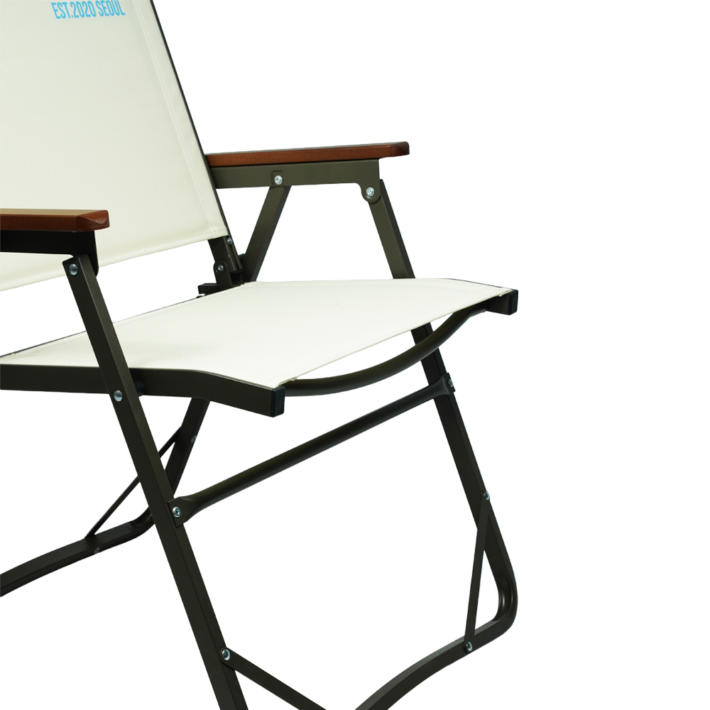 원스위크라이프 컴피 폴딩 체어 1+1 L, 아이보리, 2개