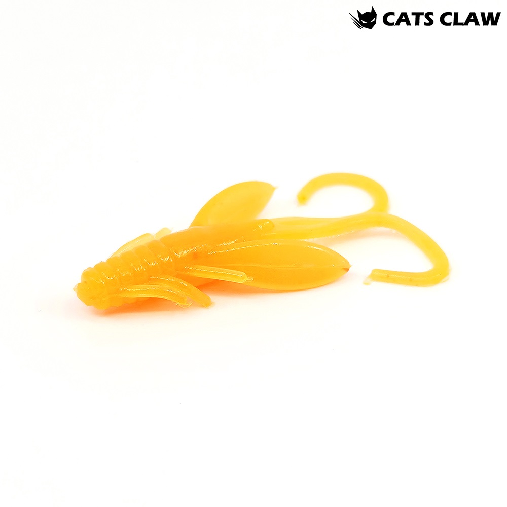캣츠크로우 BB 호그웜 꺽지웜 산천어 송어미끼 021 오렌지, 5cm(2인치) - 메인 이미지