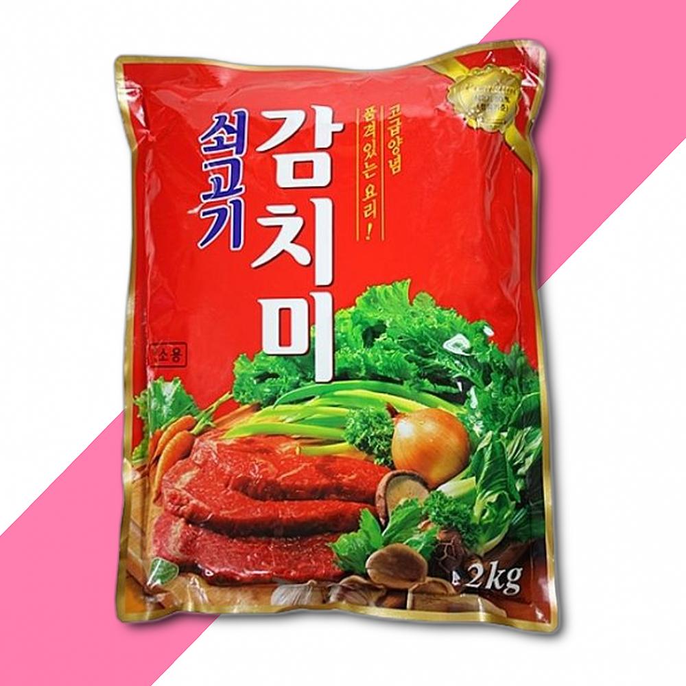 쇠고기감치미 2KG 감치미 맛나 다시다 조미료 : 최저가유통