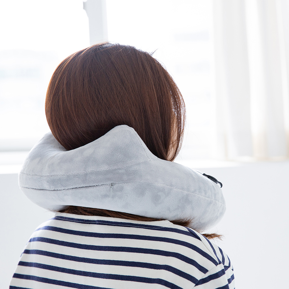 바이미니멀 기내용 목베개 여행용 휴대용 비행기 에어펌프 목쿠션