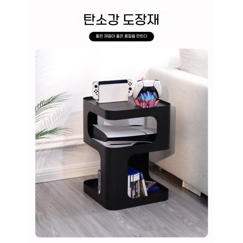 플스5 프로 수납장 캐비닛 보관함 콘솔 보관 선반 다기능 탁자 이미지 6
