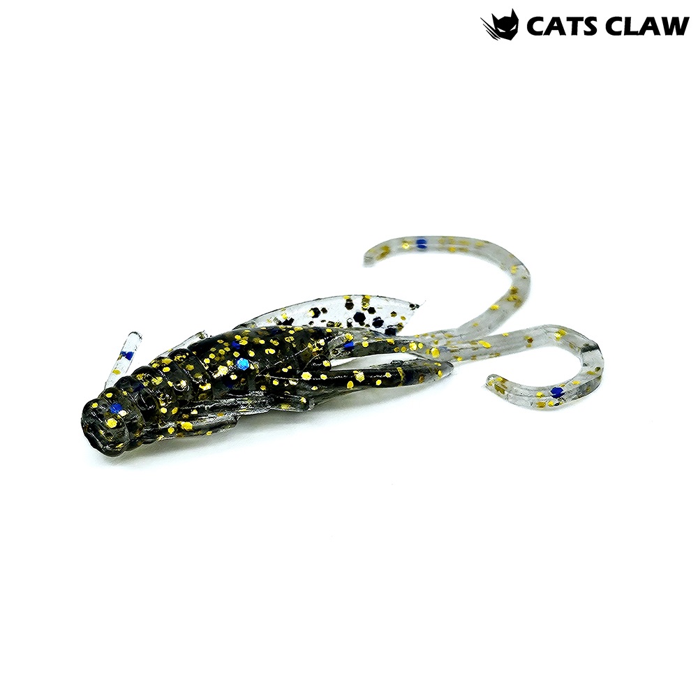 캣츠크로우 BB 호그웜 꺽지웜 산천어 송어미끼 035 블루 믹스, 5cm(2인치) - 메인 이미지