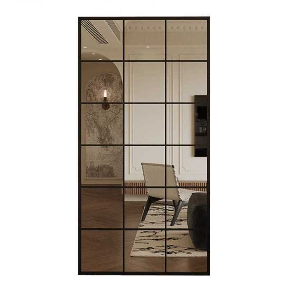 엔틱 가짜창문 전신 거울 스튜디오 프렌치 디자인 사각형 120x80cm - 상품 이미지
