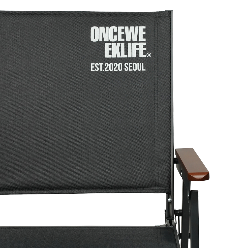 원스위크라이프 컴피 폴딩 체어 1+1 L, 블랙, 1개