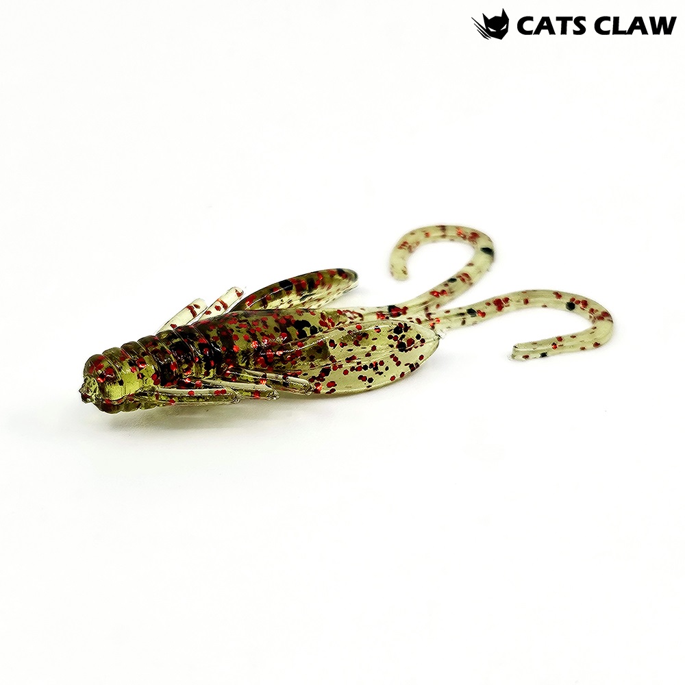 캣츠크로우 BB 호그웜 꺽지웜 산천어 송어미끼 026 워터멜론 레드, 5cm(2인치) - 상품 이미지