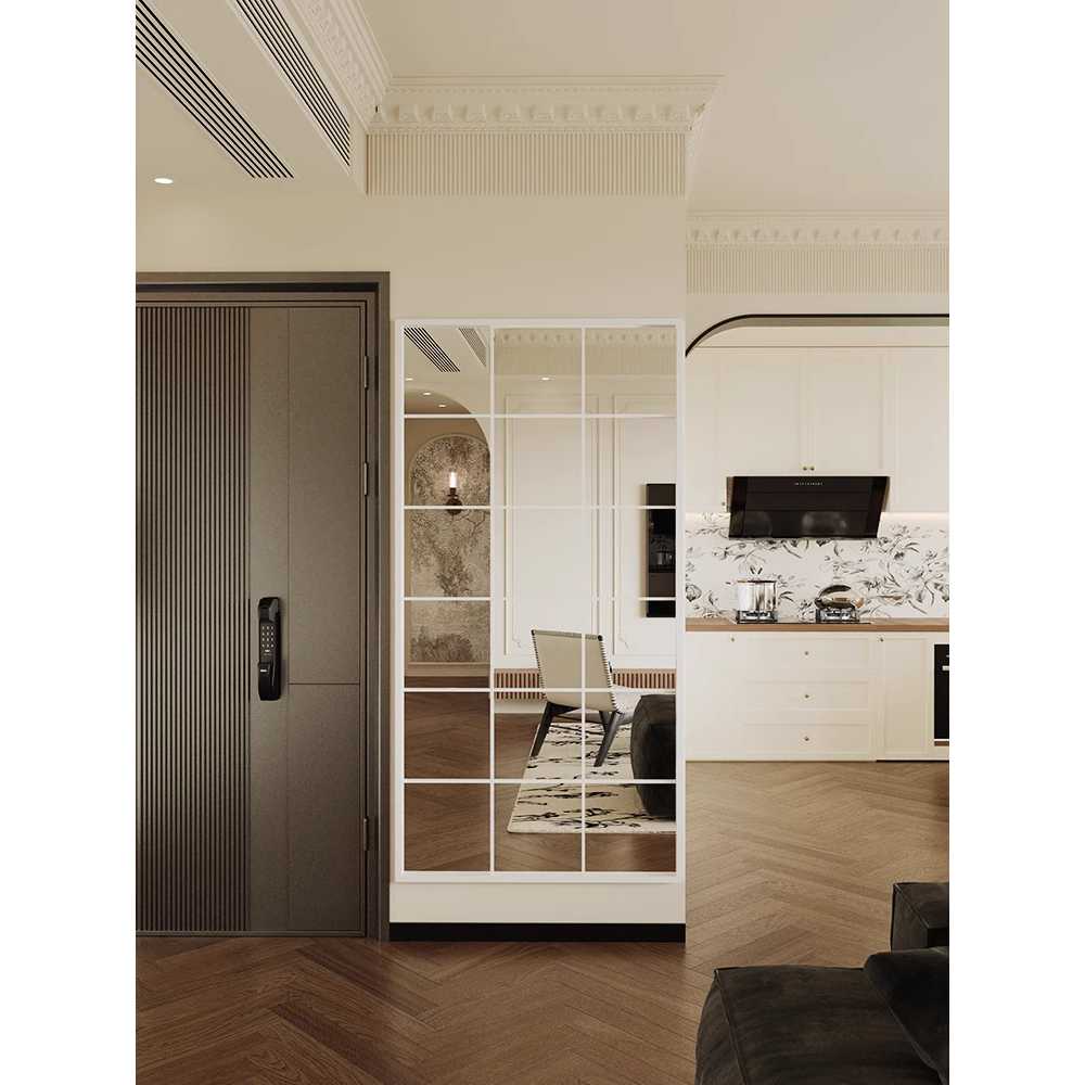 엔틱 가짜창문 전신 거울 스튜디오 프렌치 디자인 사각형 120x80cm - 상세 이미지 2