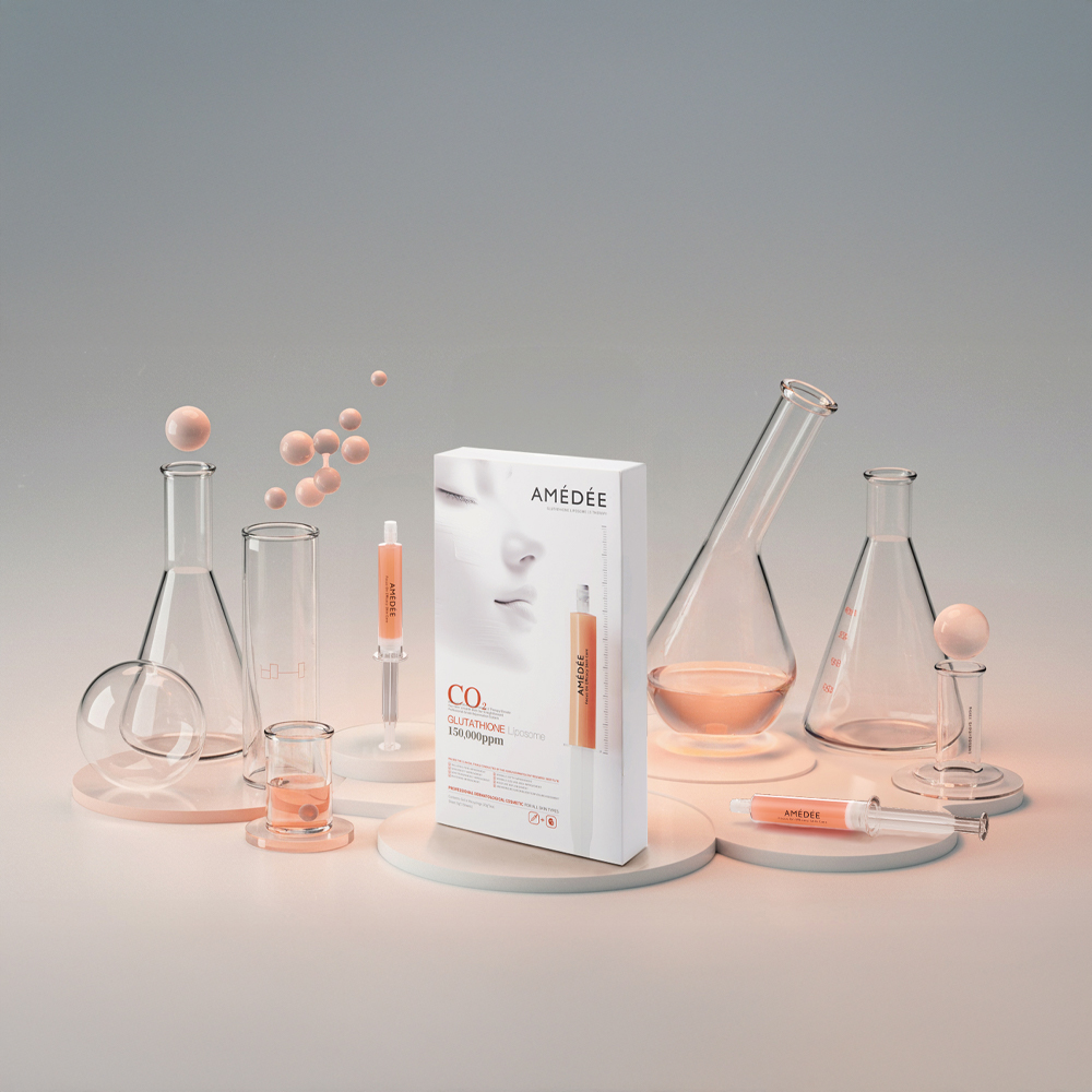 아메디 리포좀 150000ppm 테라피 글루타티온 시트 피부과 CO2 모공 탄산 마스크 팩 - 상세 이미지 4