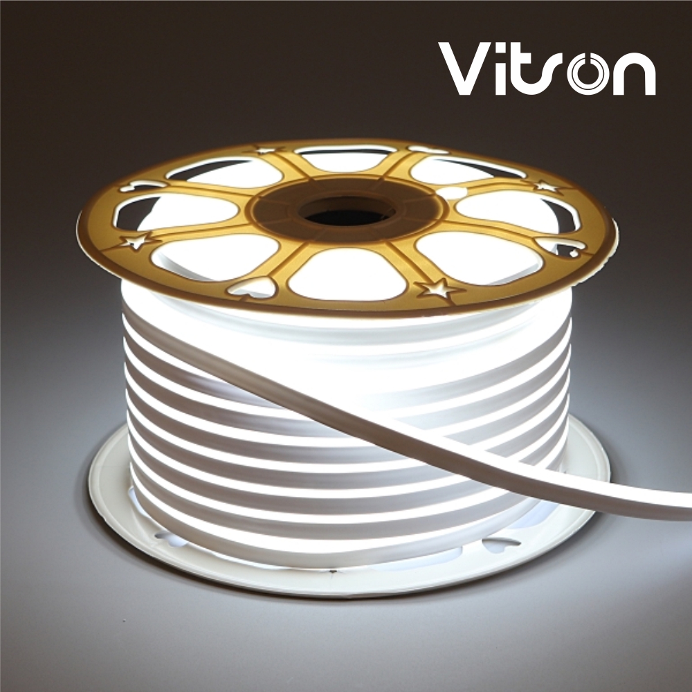 LED 네온 플렉스 화이트 50M 방수 줄 라인 경관 간접 간판 무드 조명 비츠온 - 상품 이미지