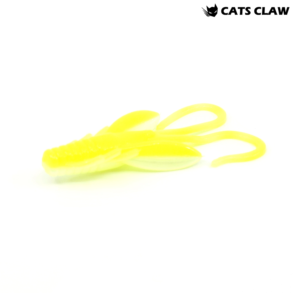 캣츠크로우 BB 호그웜 꺽지웜 산천어 송어미끼 301 펄 차트, 5cm(2인치) - 메인 이미지