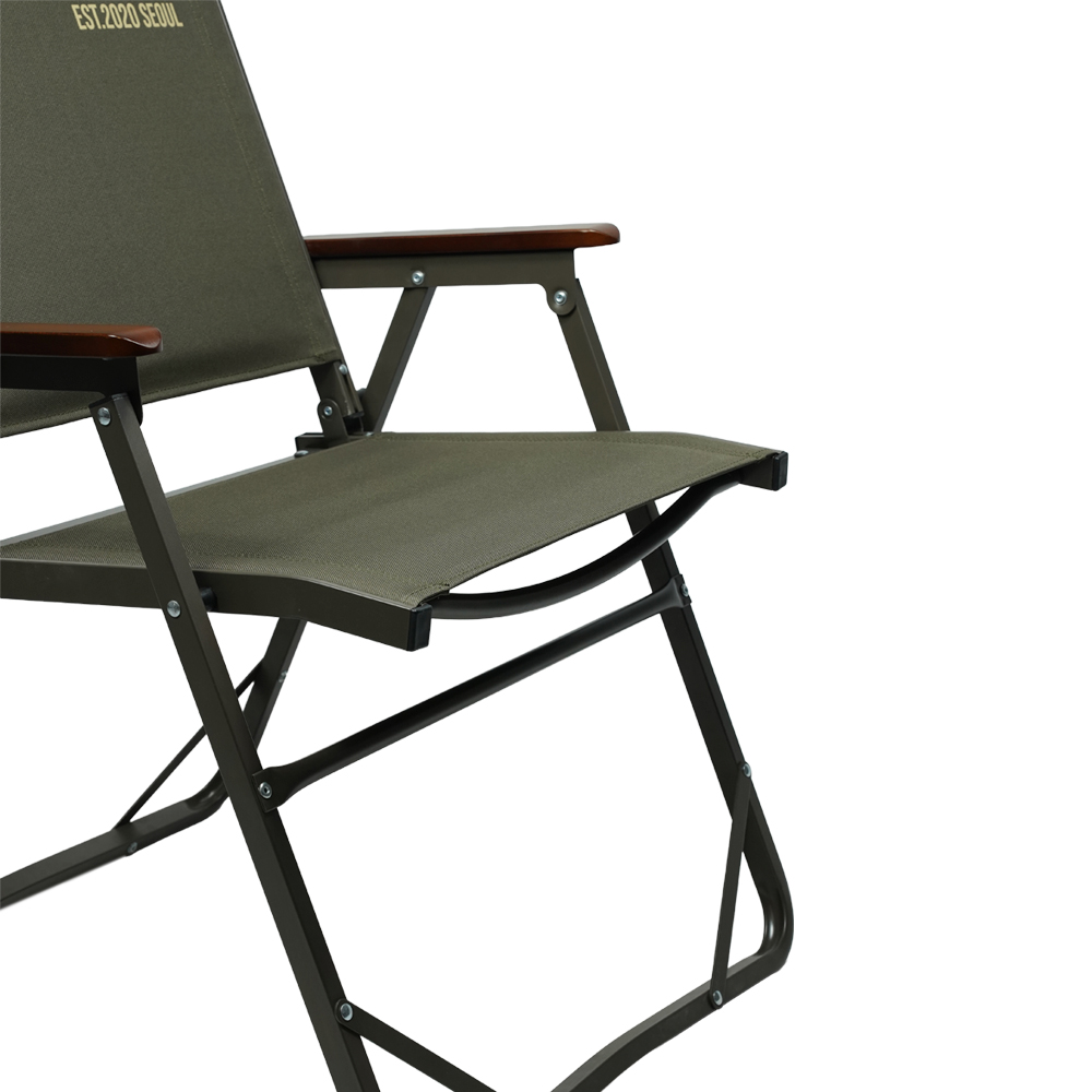 원스위크라이프 컴피 폴딩 체어 1+1 L, 카키, 1개
