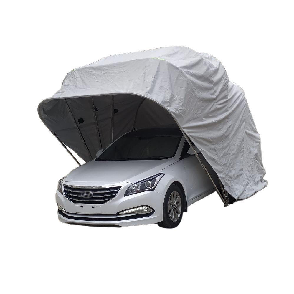 주차천막 간이 접이식 차고 수동 야외 주차 5.6m 스텐 바닥고정방식 (색상별도문의)