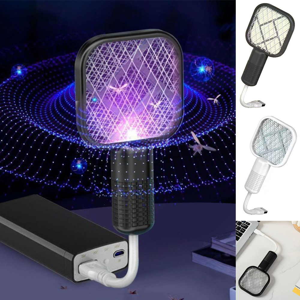 휴대용 전기 파리채 야외 여행 날벌레 미니 usb 모기채