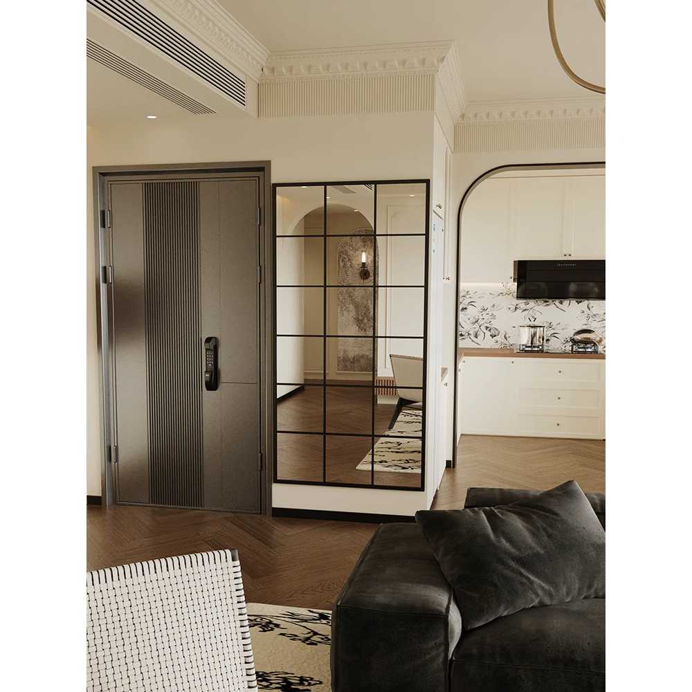 엔틱 가짜창문 전신 거울 스튜디오 프렌치 디자인 사각형 120x80cm - 상세 이미지 5