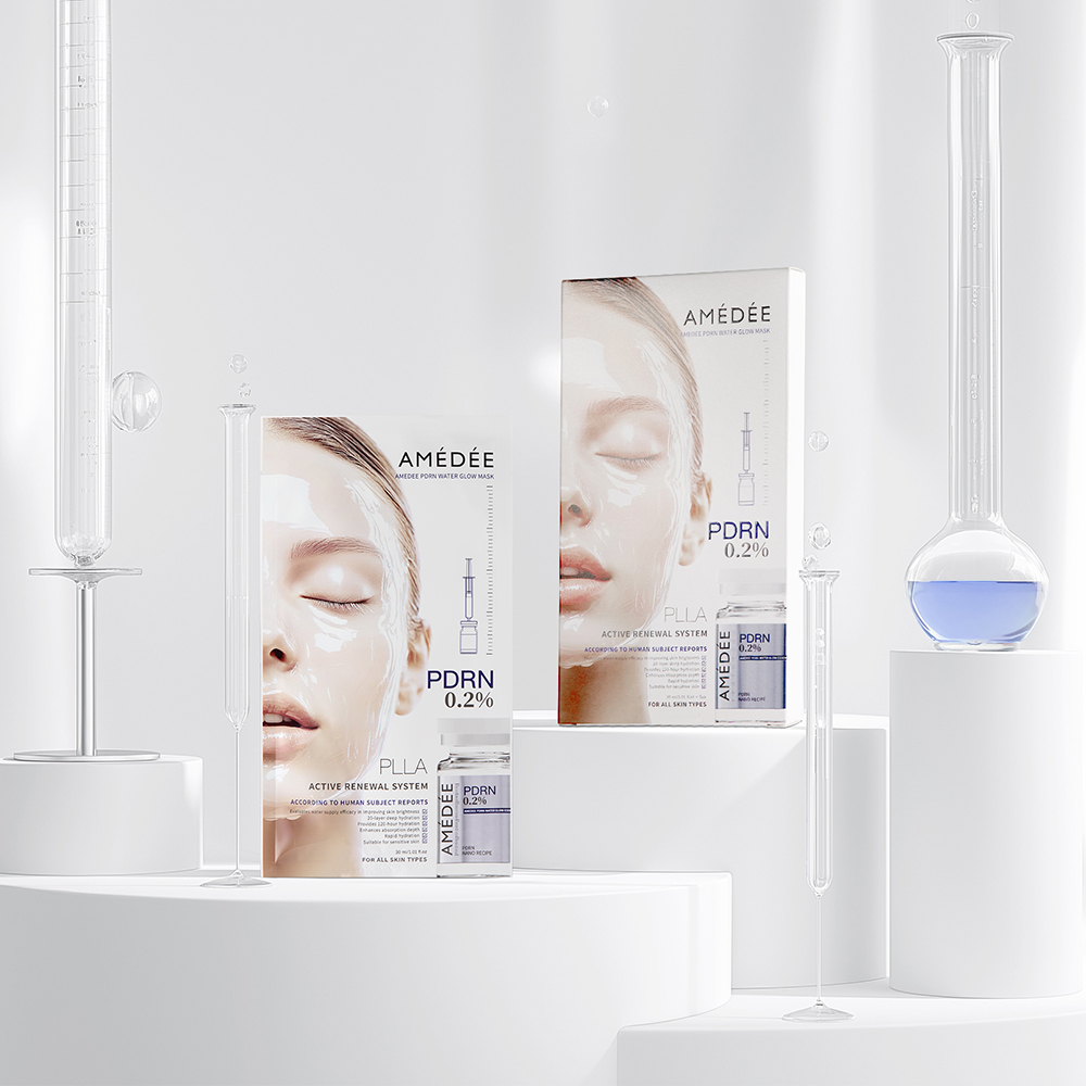 아메디 소듐 DNA 2000ppm 필라 워터글로우 연어 PDRN 마스크 팩 - 상세 이미지 3