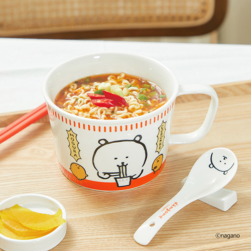 담곰이 면기 세트 스푼 포함 농담곰 라멘 라면 우동 그릇 식기 캐릭터 굿즈 - 상세 이미지 4