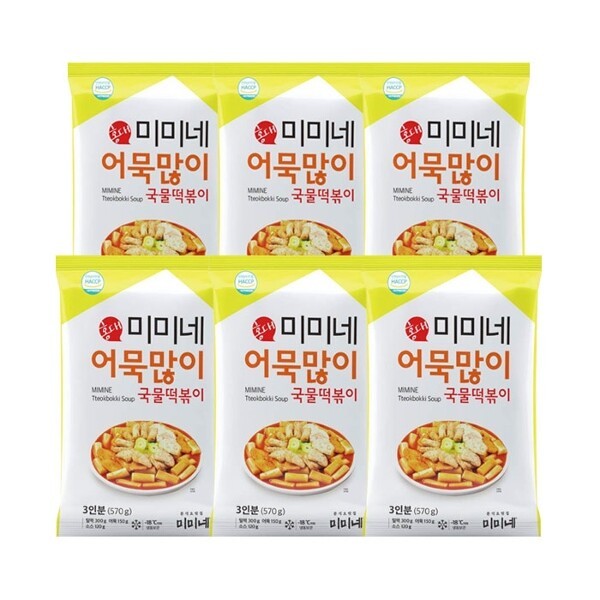 미미네 어묵많이 국물떡볶이 6봉 : 블룸로즈