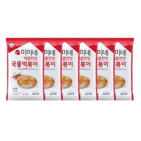미미네 매콤한맛 국물떡볶이 6봉 : 블룸로즈