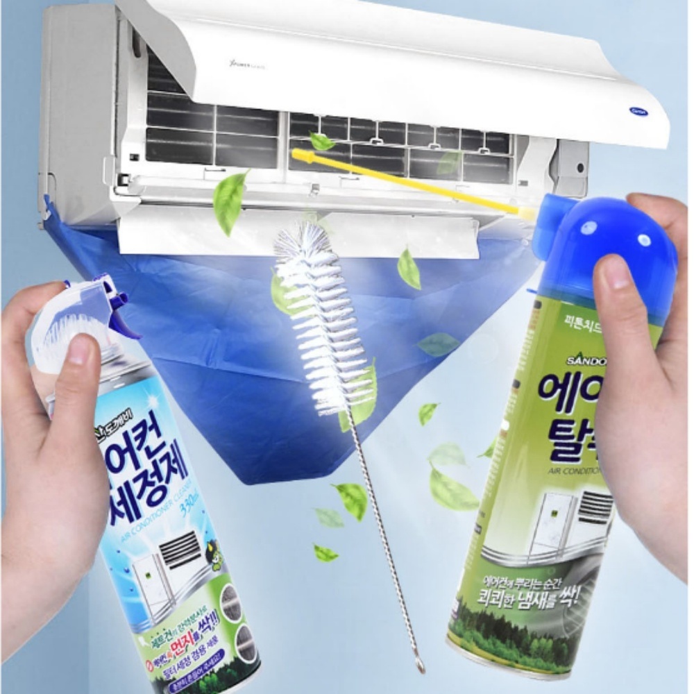 에어컨 청소 클리닝 셀프 세척 브러시 세정 솔 필터 먼지 : 예스빈