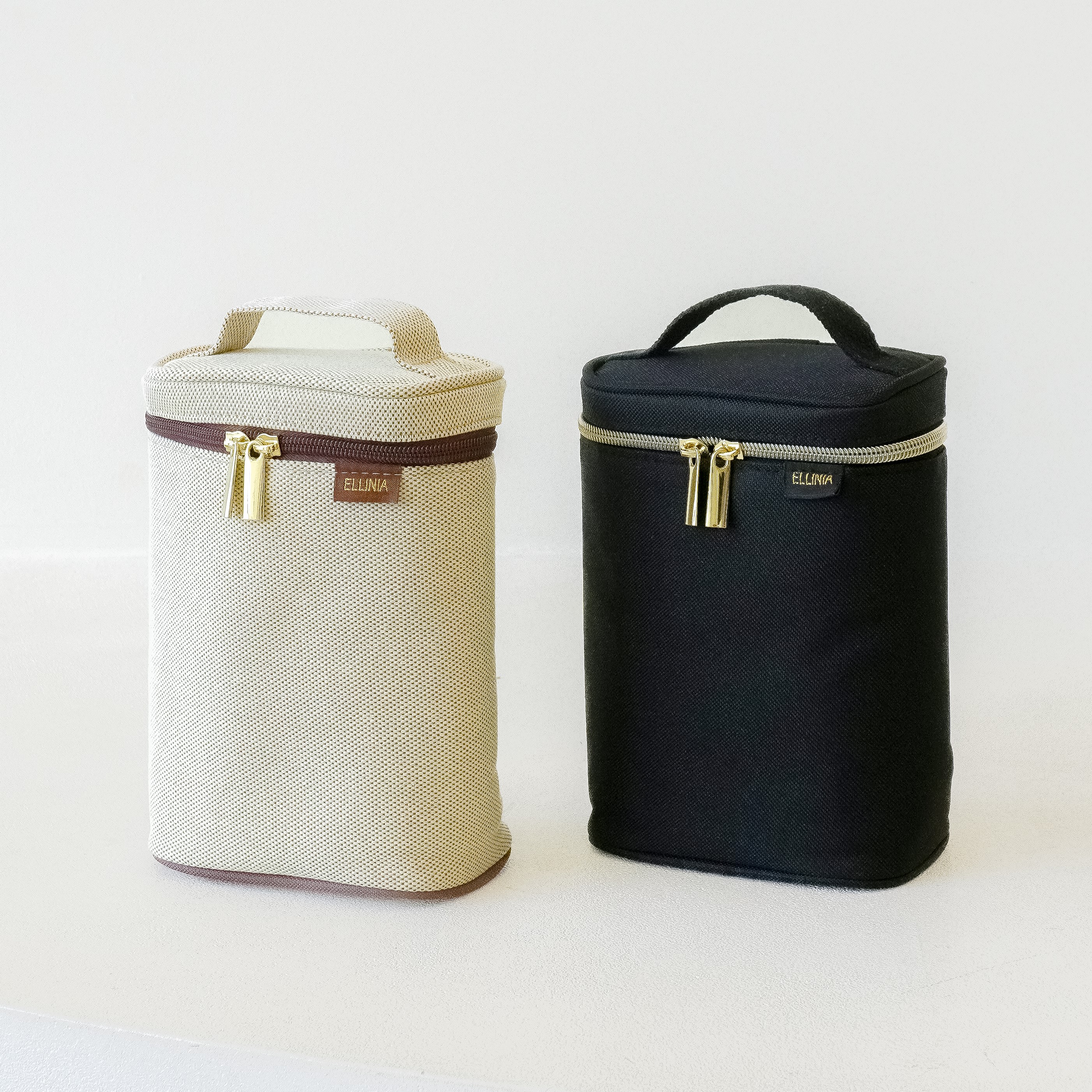 엘리니아 보냉백 가벼운 방수 캔버스 기저귀 가방