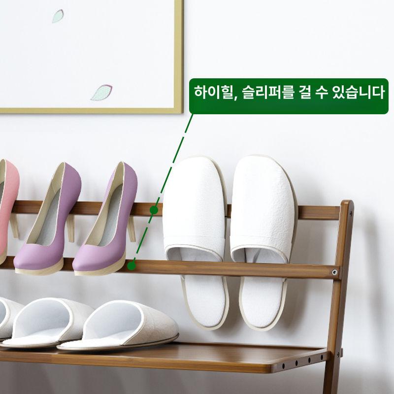 신발수납장 다층 대용량 방진 다층신발장 방진신발장 대용량신발장 현관신발장 슬림신발장 신발장수납 갈색 3층 50cm - 상세 이미지 5