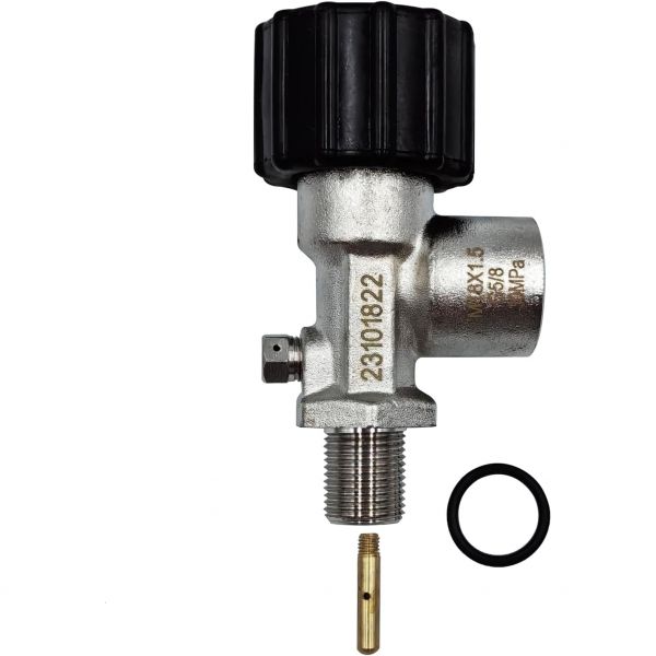 탄소 섬유 실린더 밸브 ON/OFF 페인트볼 PCP 에어소프트 소총 탱크 병 4500psi HPA M181.5 출력 G5/8 : 에스와이컴퍼니6C