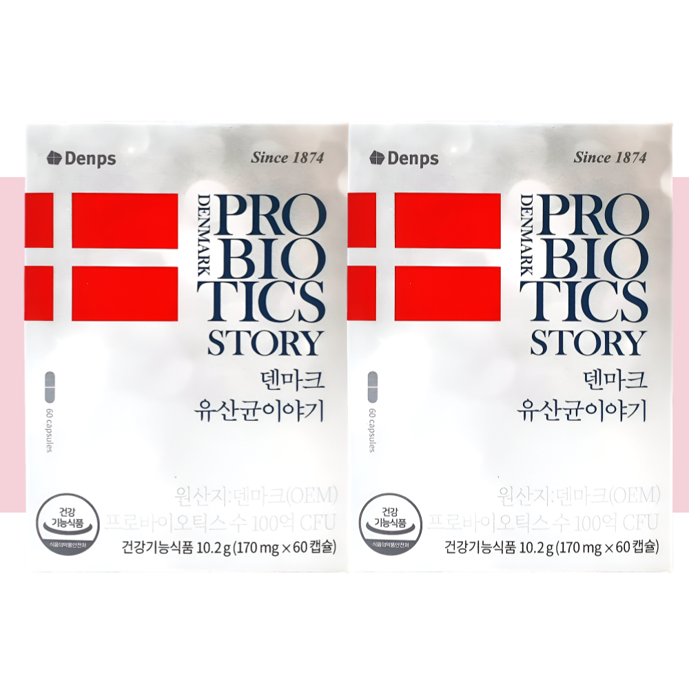 덴마크 유산균이야기 LGG유산균 덴프스 60캡슐X2개