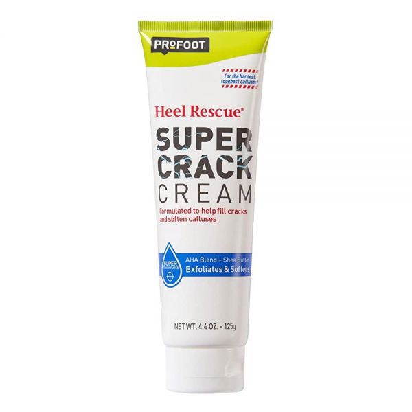 PROFOOT Heel Rescue 슈퍼 크랙 풋 크림, 농축 AHA 블렌드 및 시어 버터, 보습, 각질 제거, 갈라진 뒤꿈치 회복을 부드럽게 하고 도움을... 